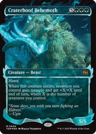 Craterhoof Behemoth Showcase Tarkir: Dragonstorm Magic card