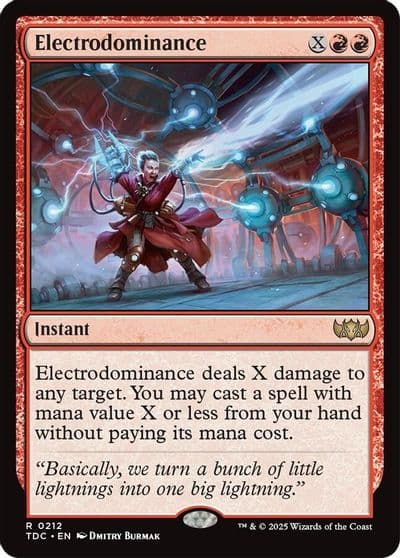 Electrodominance Commander: Tarkir: Dragonstorm Magic card