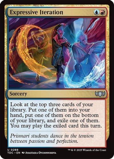 Expressive Iteration Commander: Tarkir: Dragonstorm Magic card