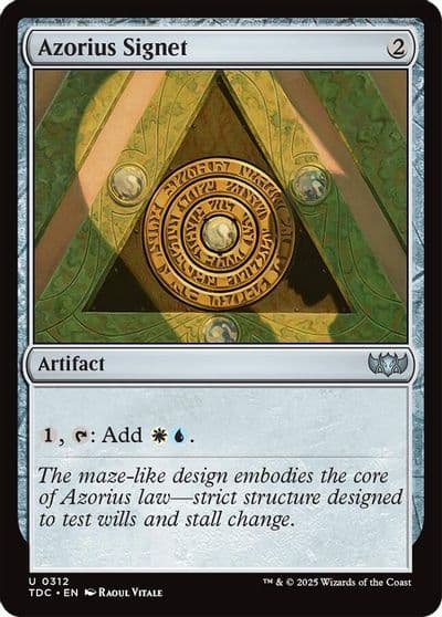 Azorius Signet Commander: Tarkir: Dragonstorm Magic card