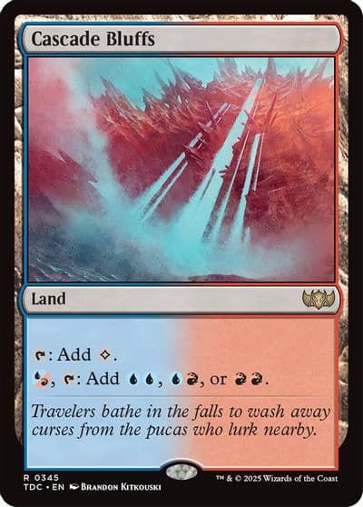 Cascade Bluffs Commander: Tarkir: Dragonstorm Magic card