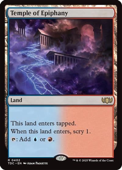 Temple of Epiphany Commander: Tarkir: Dragonstorm Magic card
