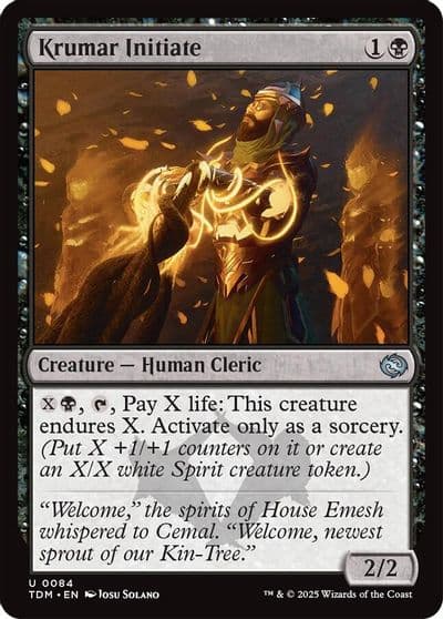 Krumar Initiate Tarkir: Dragonstorm Magic card