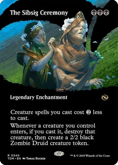 The Sibsig Ceremony Borderless Tarkir: Dragonstorm Magic card