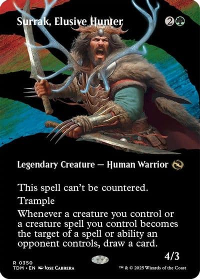 Surrak Elusive Hunter Borderless Tarkir: Dragonstorm Magic card