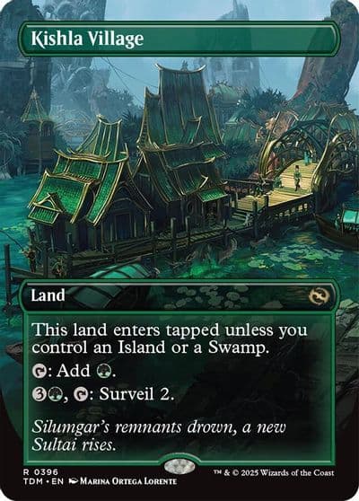 Kishla Village Borderless Tarkir: Dragonstorm Magic card