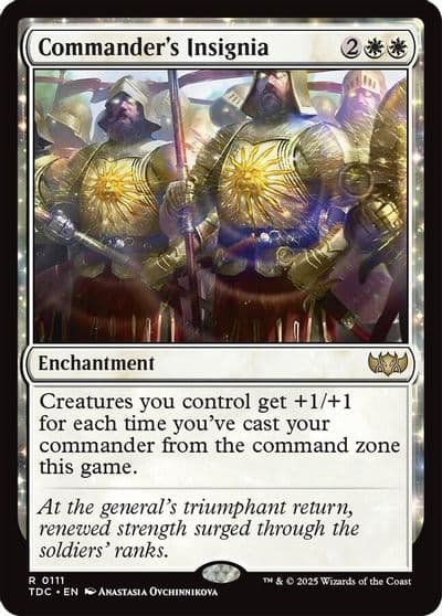 Commanders Insignia Commander: Tarkir: Dragonstorm Magic card