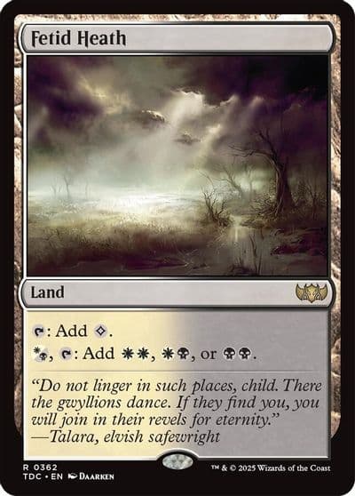 Fetid Heath Commander: Tarkir: Dragonstorm Magic card