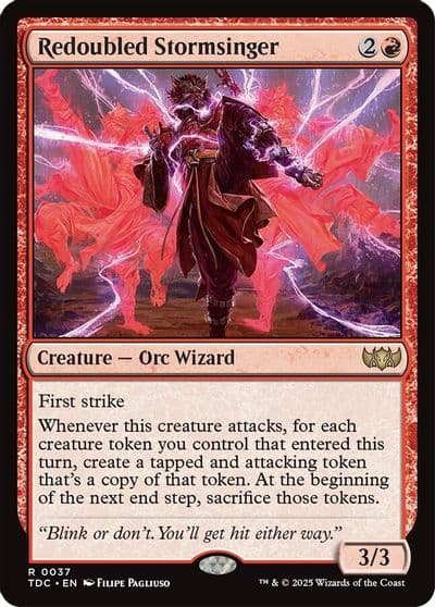 Redoubled Stormsinger Commander: Tarkir: Dragonstorm Magic card