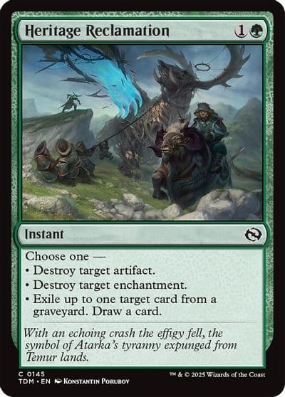 Heritage Reclamation Tarkir: Dragonstorm Magic card