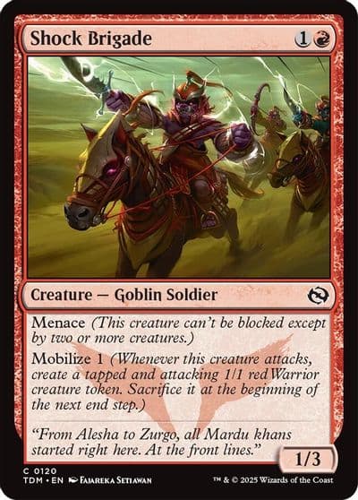 Shock Brigade Tarkir: Dragonstorm Magic card