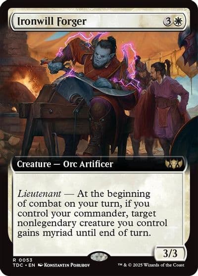 Ironwill Forger Extended Art Commander: Tarkir: Dragonstorm Magic card
