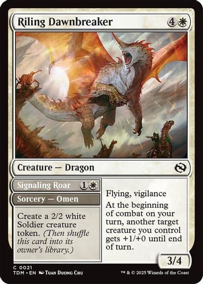 Riling Dawnbreaker Tarkir: Dragonstorm Magic card