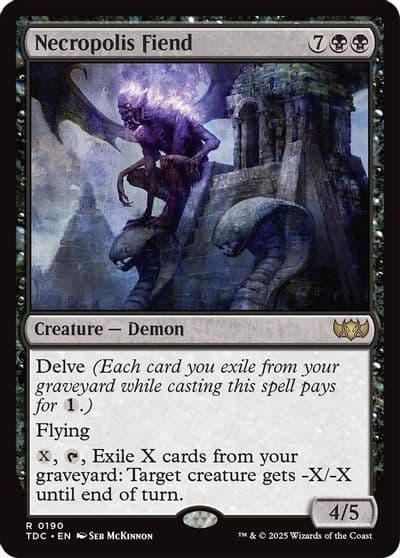 Necropolis Fiend Commander: Tarkir: Dragonstorm Magic card