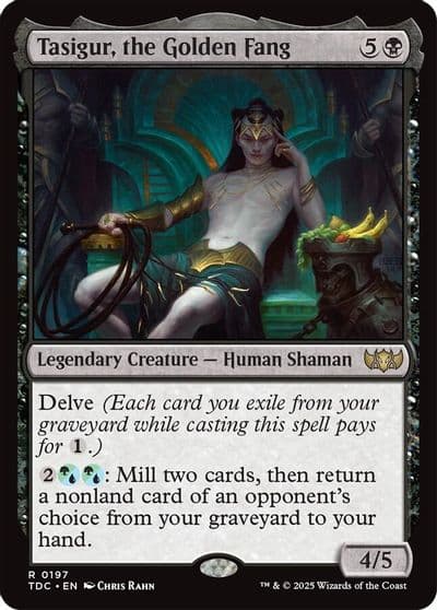 Tasigur the Golden Fang Commander: Tarkir: Dragonstorm Magic card