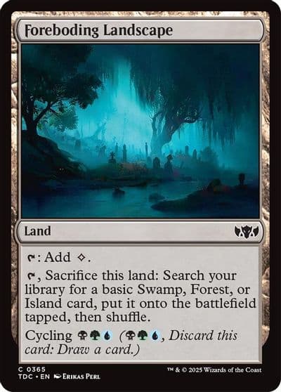 Foreboding Landscape Commander: Tarkir: Dragonstorm Magic card