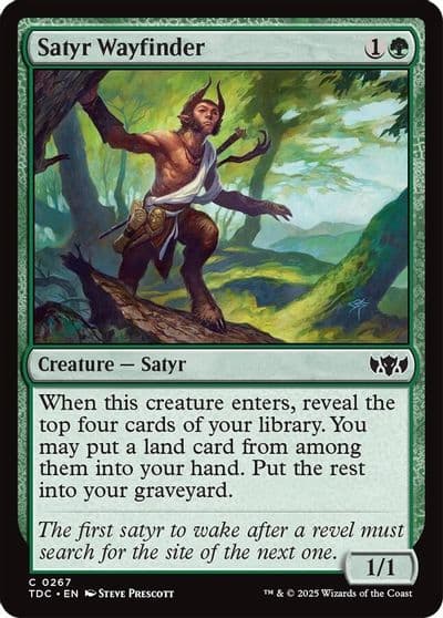 Satyr Wayfinder Commander: Tarkir: Dragonstorm Magic card