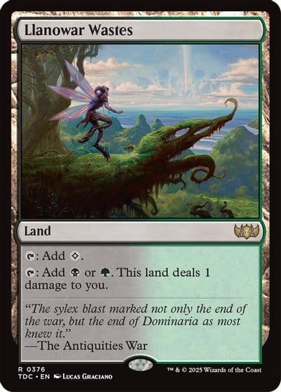 Llanowar Wastes Commander: Tarkir: Dragonstorm Magic card
