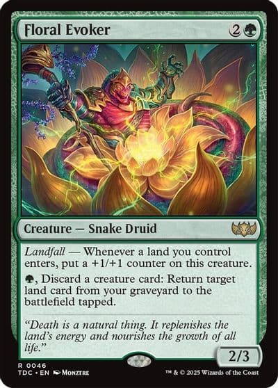 Floral Evoker Commander: Tarkir: Dragonstorm Magic card