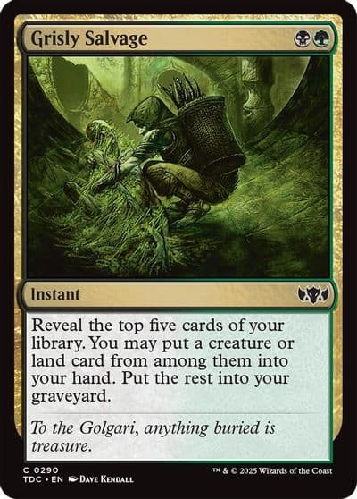 Grisly Salvage Commander: Tarkir: Dragonstorm Magic card