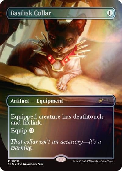 Basilisk Collar 1920 Rainbow Foil Secret Lair Drop Series Magic card