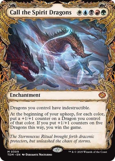 Call the Spirit Dragons Showcase Tarkir: Dragonstorm Magic card