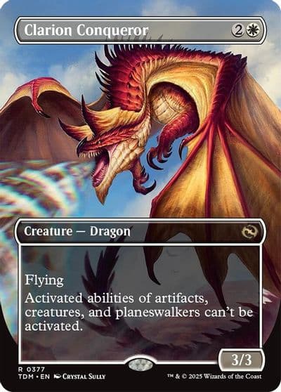 Clarion Conqueror Borderless Tarkir: Dragonstorm Magic card