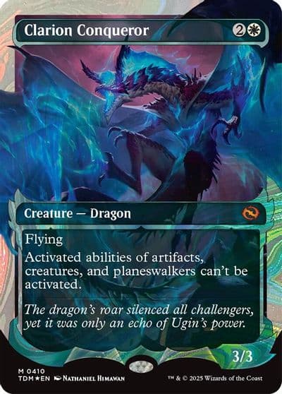 Clarion Conqueror Showcase Halo Foil Tarkir: Dragonstorm Magic card