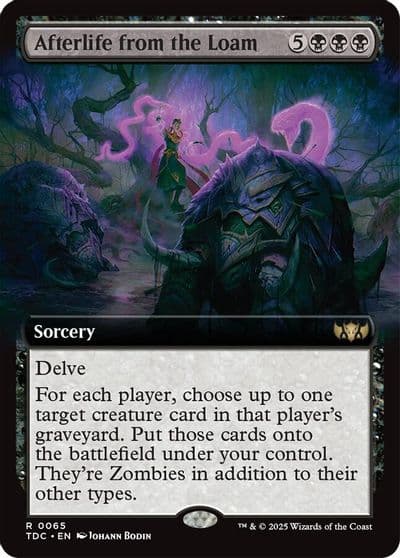 Afterlife from the Loam Extended Art Commander: Tarkir: Dragonstorm Magic card