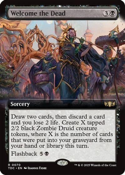 Welcome the Dead Extended Art Commander: Tarkir: Dragonstorm Magic card