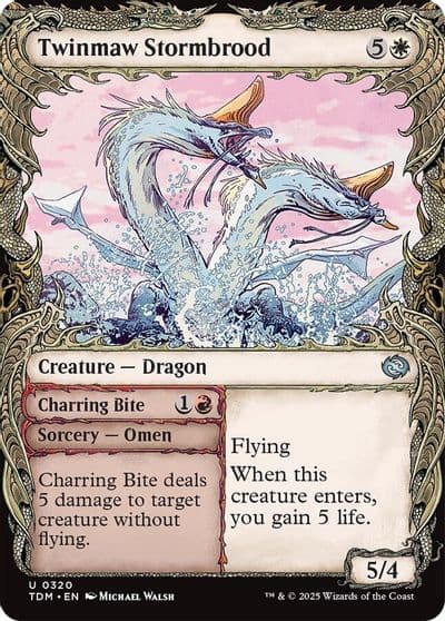 Twinmaw Stormbrood Showcase Tarkir: Dragonstorm Magic card