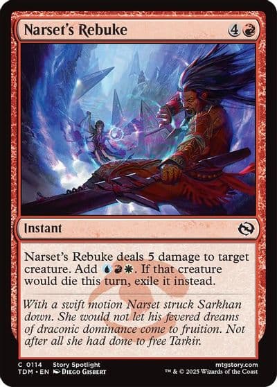 Narsets Rebuke Tarkir: Dragonstorm Magic card