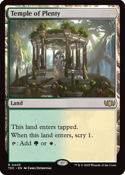 Temple of Plenty Commander: Tarkir: Dragonstorm Magic card