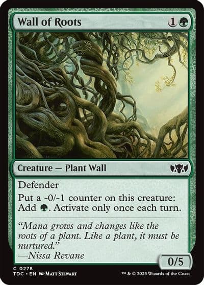 Wall of Roots Commander: Tarkir: Dragonstorm Magic card