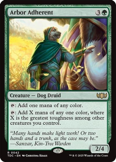 Arbor Adherent Commander: Tarkir: Dragonstorm Magic card