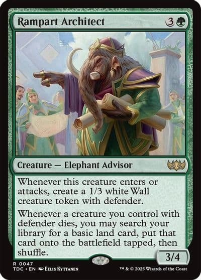 Rampart Architect Commander: Tarkir: Dragonstorm Magic card