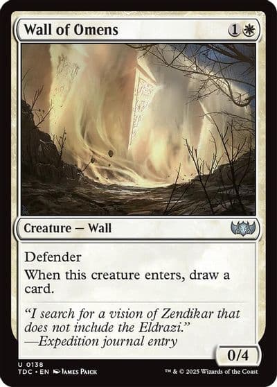 Wall of Omens Commander: Tarkir: Dragonstorm Magic card