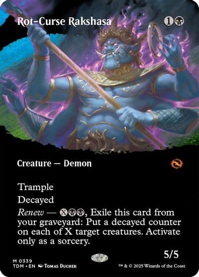 Rot Curse Rakshasa Borderless Tarkir: Dragonstorm Magic card