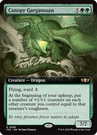 Canopy Gargantuan Extended Art Commander: Tarkir: Dragonstorm Magic card