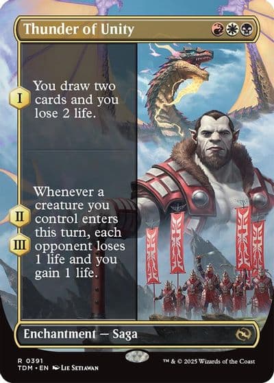 Thunder of Unity Borderless Tarkir: Dragonstorm Magic card