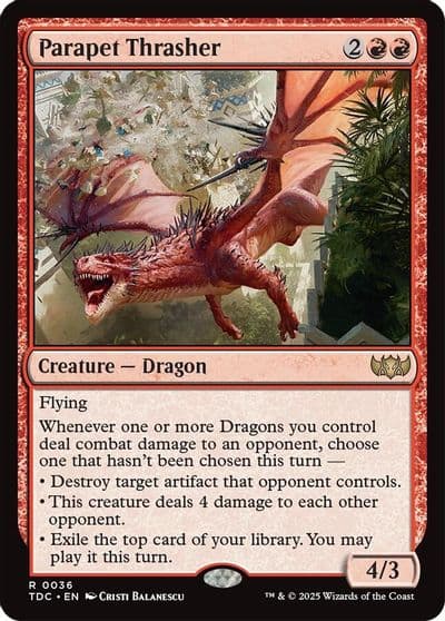 Parapet Thrasher Commander: Tarkir: Dragonstorm Magic card