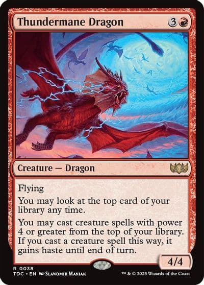 Thundermane Dragon Commander: Tarkir: Dragonstorm Magic card