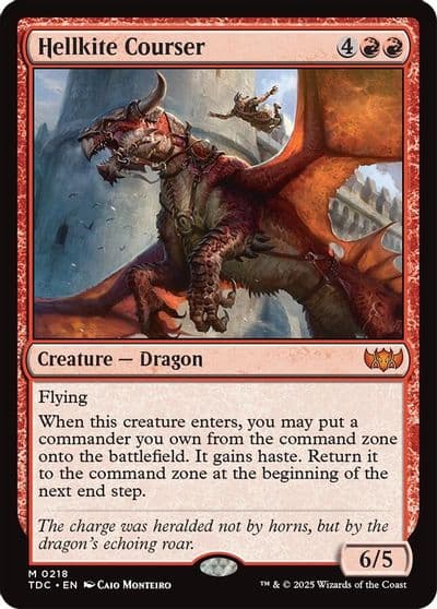 Hellkite Courser Commander: Tarkir: Dragonstorm Magic card