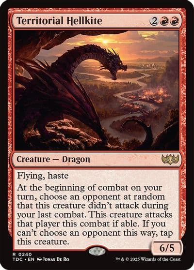 Territorial Hellkite Commander: Tarkir: Dragonstorm Magic card