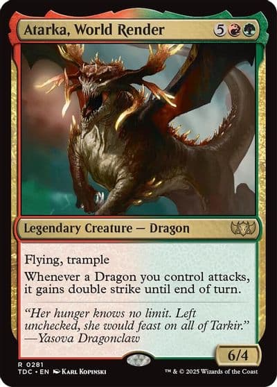 Atarka World Render Commander: Tarkir: Dragonstorm Magic card