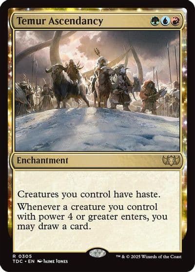Temur Ascendancy Commander: Tarkir: Dragonstorm Magic card