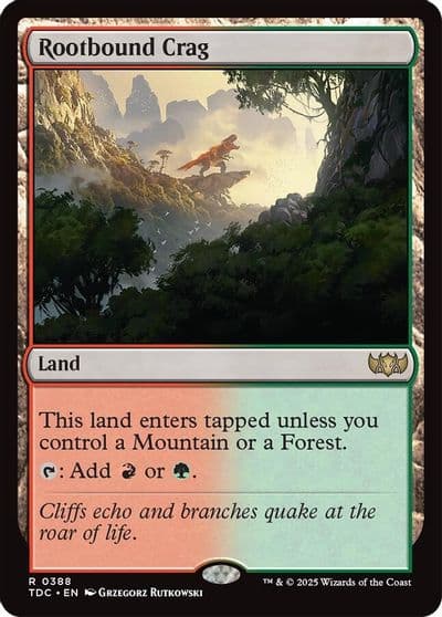 Rootbound Crag Commander: Tarkir: Dragonstorm Magic card