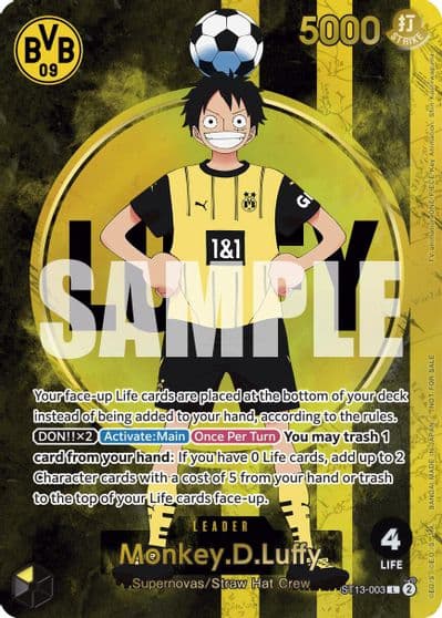 MonkeyDLuffy BVB x One Piece Campaign One Piece Promotion Cards One Piece card