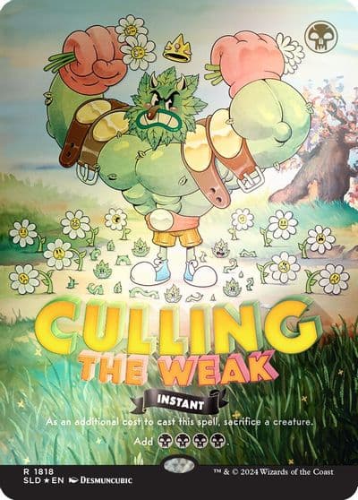 Culling the Weak Rainbow Foil Secret Lair Drop Series Magic card