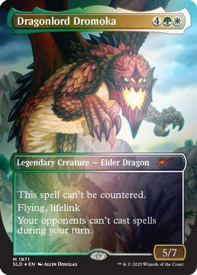 Dragonlord Dromoka Rainbow Foil Secret Lair Drop Series Magic card